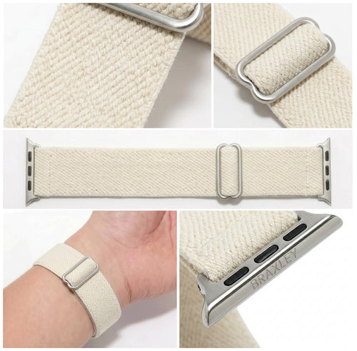 Ecru Apple Watch Band - detail collage