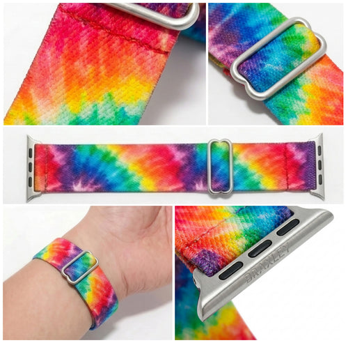 Tie-Dye Apple Watch Band - detail collage