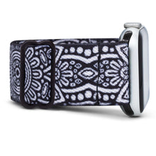 Mandala print black and white braxley apple watch band