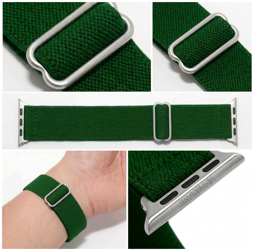 Evergreen Apple Watch Band - detail collage