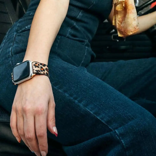 Leopard - Stretchy and Comfortable Apple Watch Bands– Braxley Bands Leopard - Stretchy and Comfortable Apple Watch Bands– Braxley Bands